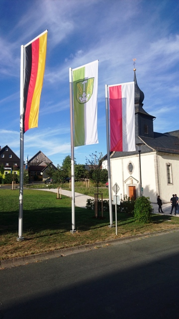 Ansicht der Kirche von Westen