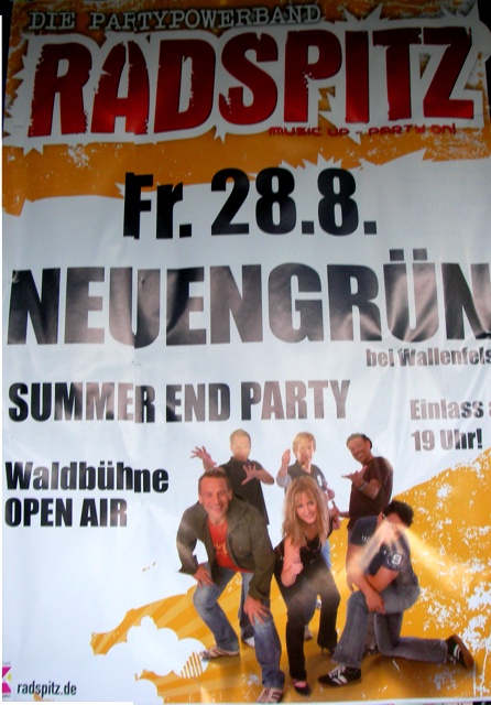 Flyer der Summer-End-Party